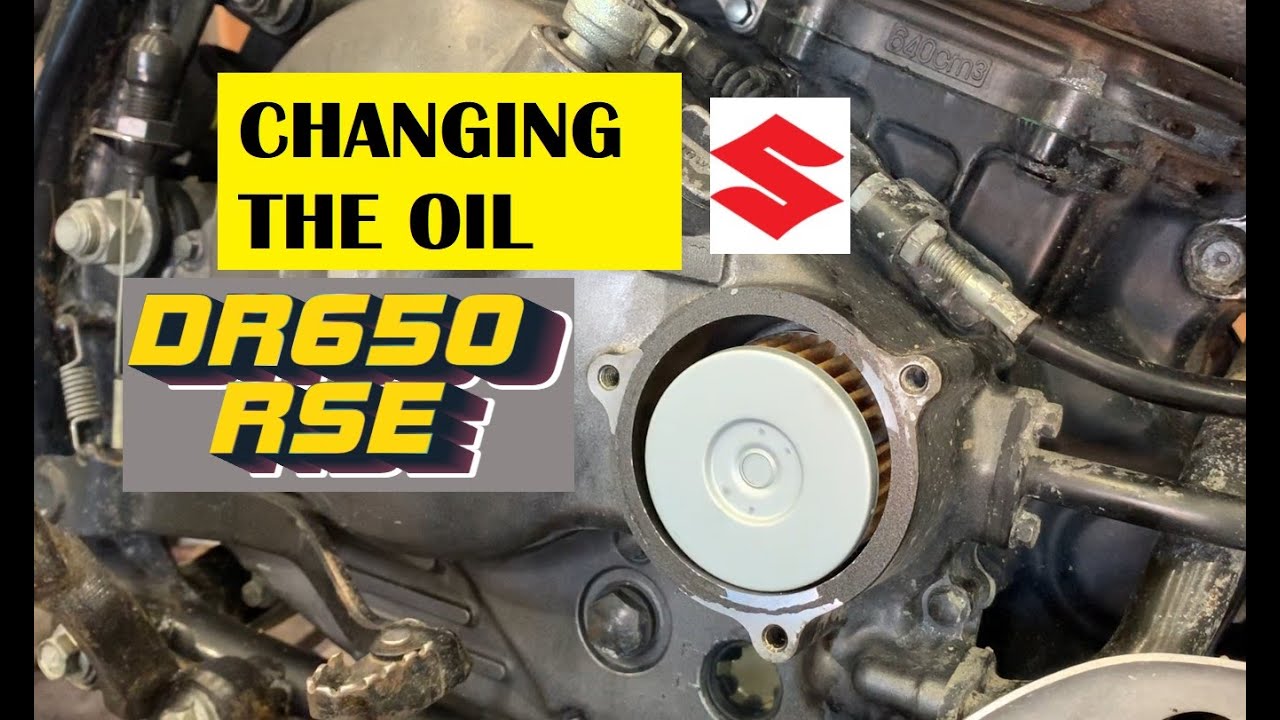 Changing the oil on a DR650 RSE