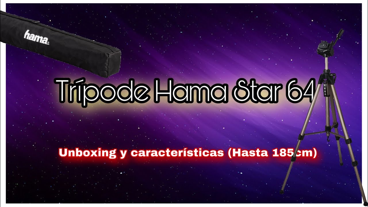 Trípode Hama Star 64 | Unboxing y Características | Hasta 185cm
