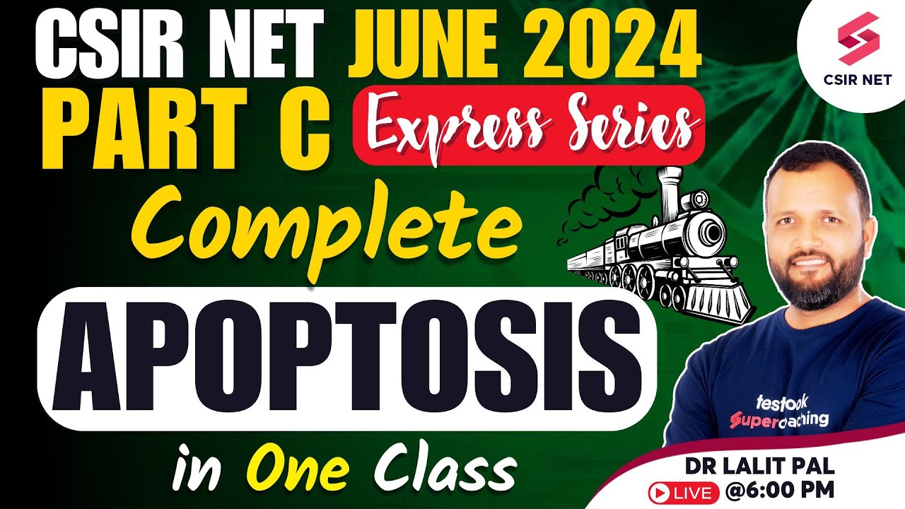 CSIR NET Life Science Part C | Apoptosis CSIR NET | CSIR NET JUNE 2024 Preparation | Dr Lalit Pal