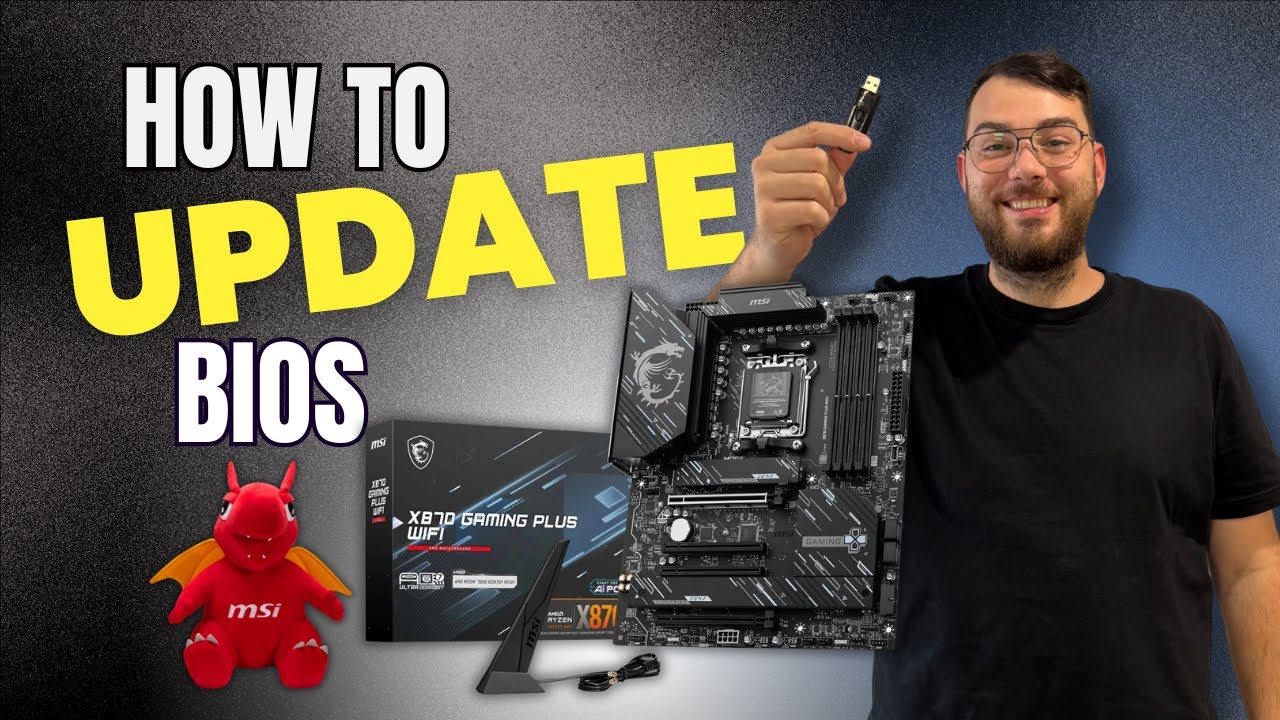 Обновление BIOS материнской платы MSI X870 GAMING PLUS WIFI (простое пошаговое руководство)