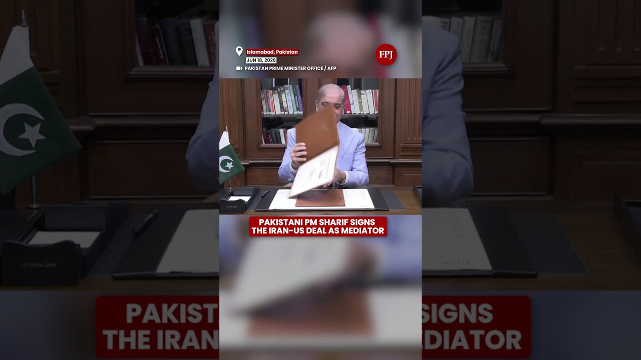 Pakistan PM Shehbaz Sharif Signs Iran US Peace Deal as Mediator