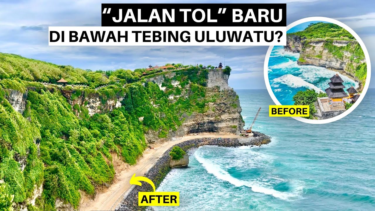 Situasi Terkini Seawall Uluwatu Bali : Solusi Tebing Retak