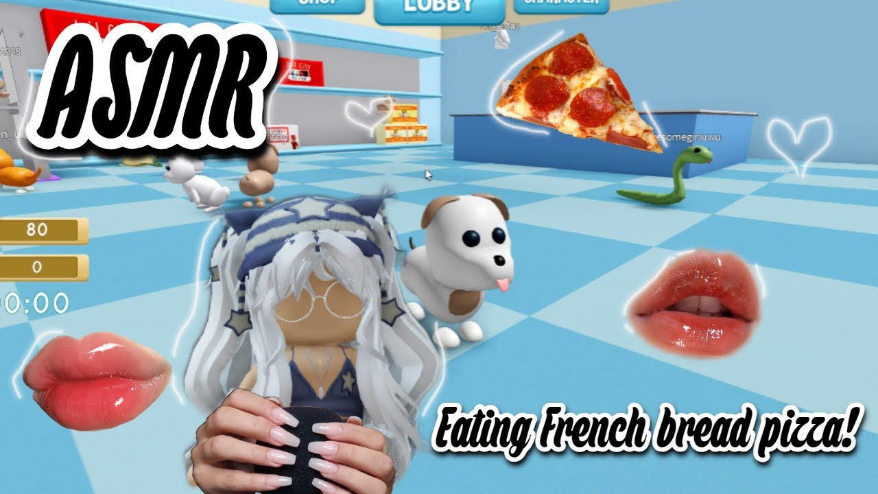 ROBLOX ASMR// Eating French Bread Pizza