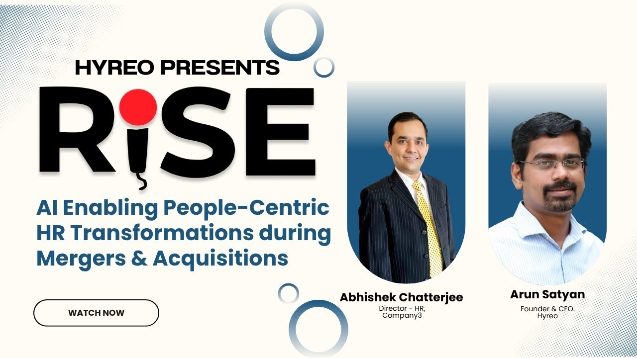 Hyreo Rise | HR Transformation in M&A | Abhishek Chatterjee