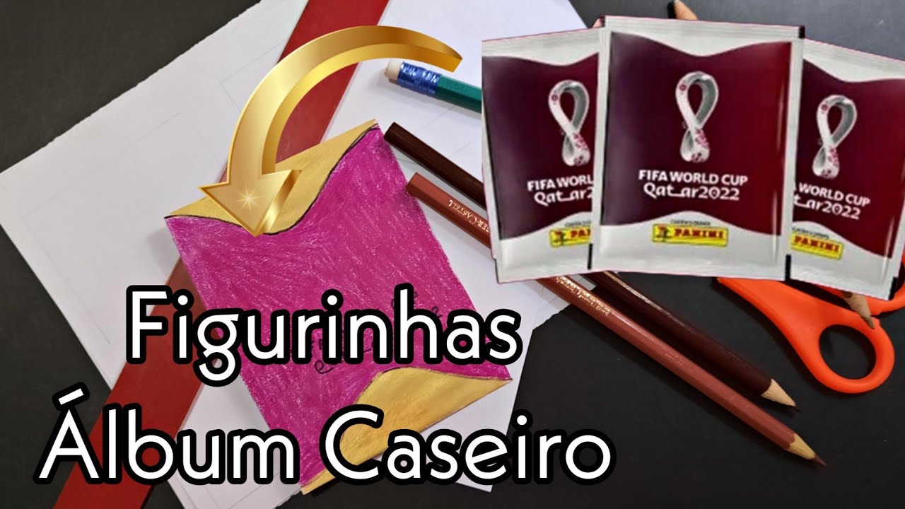 COMO FAZER FIGURINHAS DO ÁLBUM CASEIRO + PACOTINHOS ÁLBUM CASEIRO COPA DO MUNDO QATAR 2022 🇧🇭