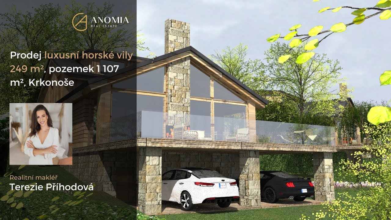Prodej luxusní horské vily 249 m², pozemek 1 107 m², Krkonoše