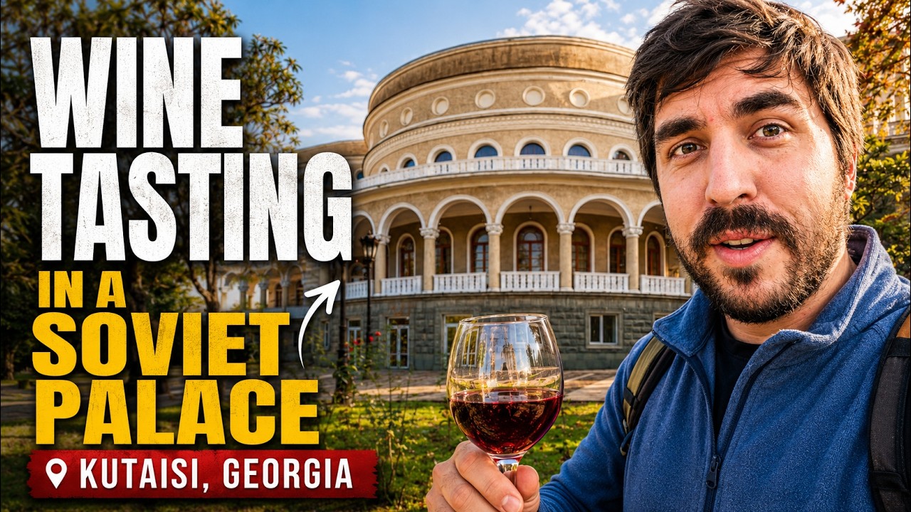 Wine Tasting in a Soviet Palace 🍷 (Kutaisi, Georgia)