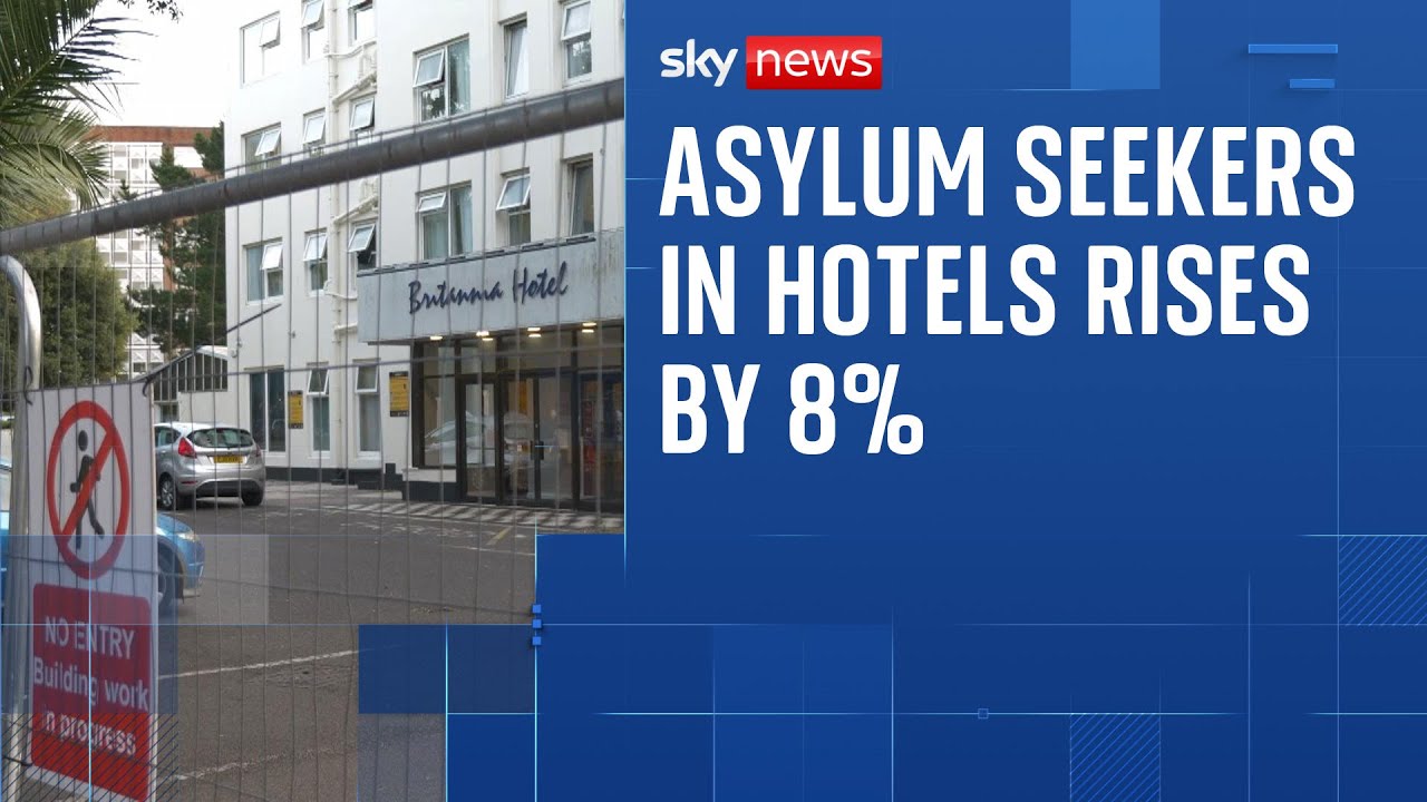 Number of asylum seekers in hotels rises by 8% since June 2024