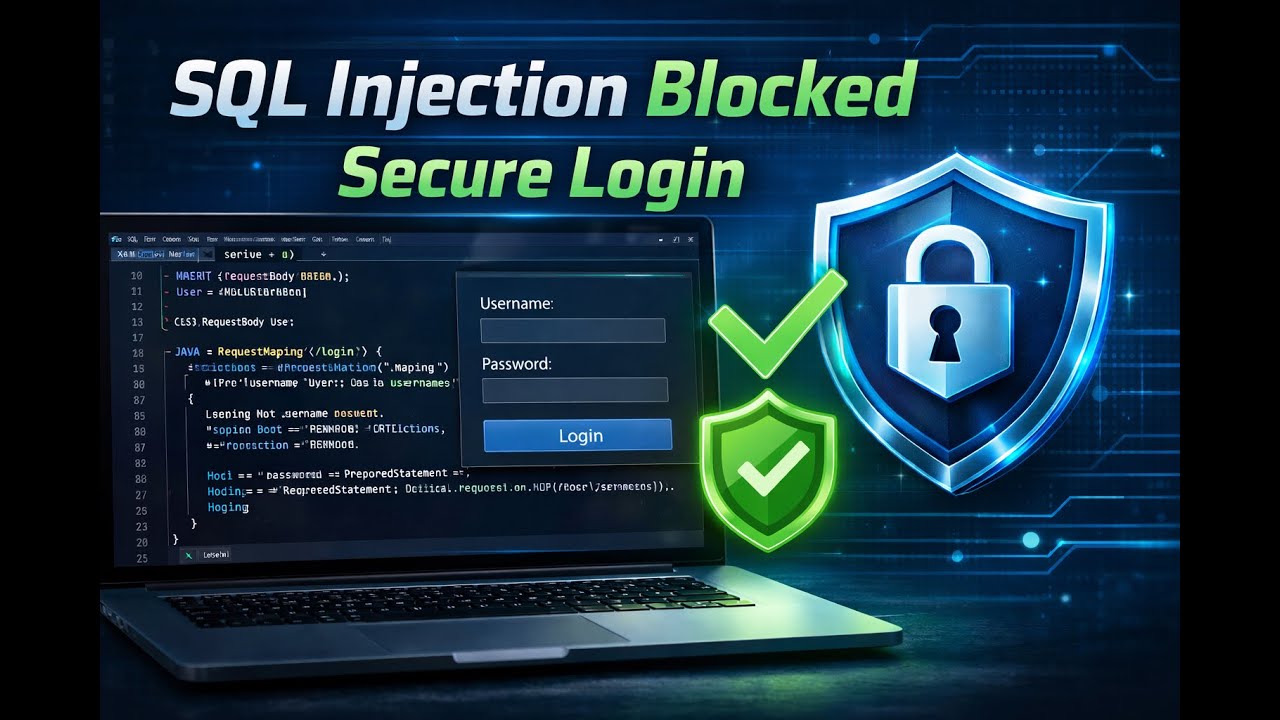 Practical 2 Part 2 – Preventing SQL Injection | Securing Login APIs with Validation & Safe Queries