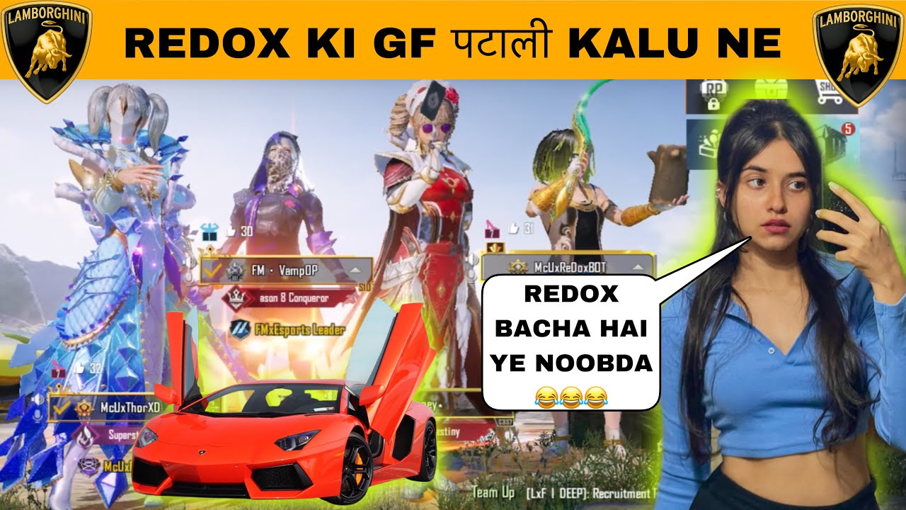 REDOX KI GIRLFRIEND पे PRANK😂| SHE CHALLENG ME  FOR CHICKEN DINNER & CALL ME NOOB🥹 | NOOB PRANK
