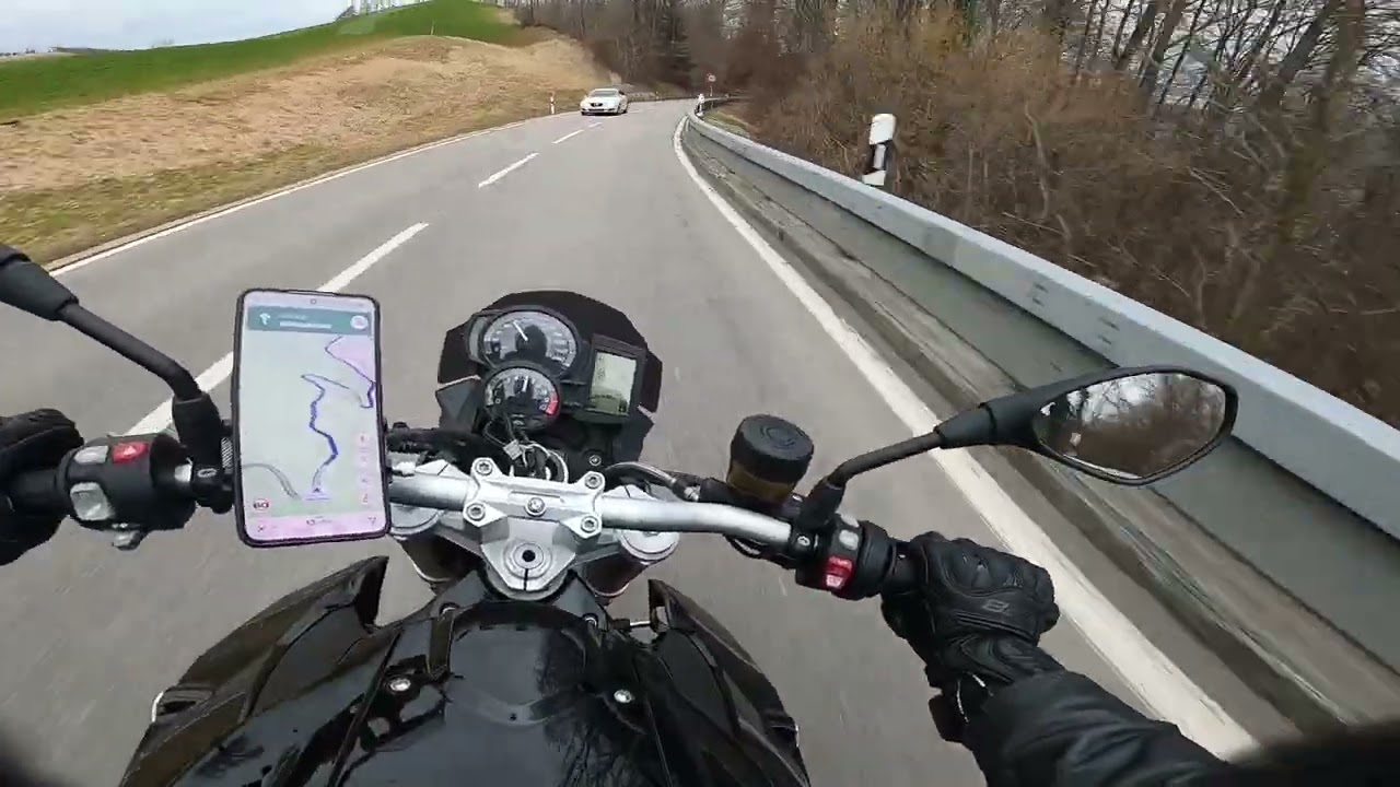 BMW F800R Relax POV Ride - Zürich, Switzerland