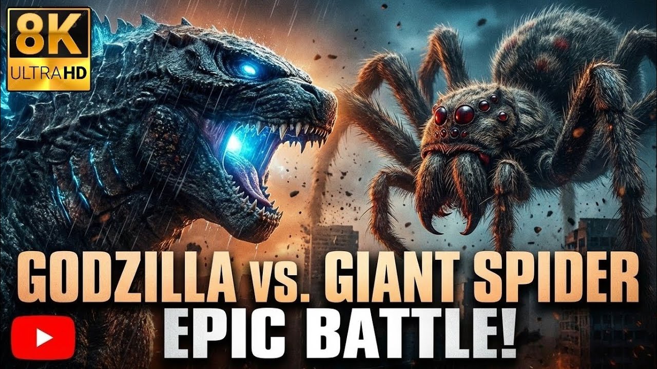 Godzilla vs Giant Spider – The Battle You’ve Never Seen Before!