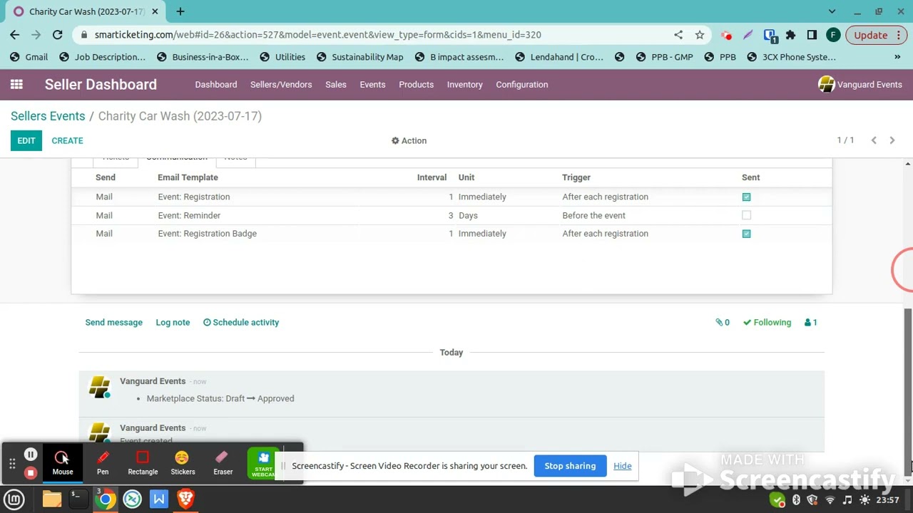 Creating and publishing events on Smart Tickets