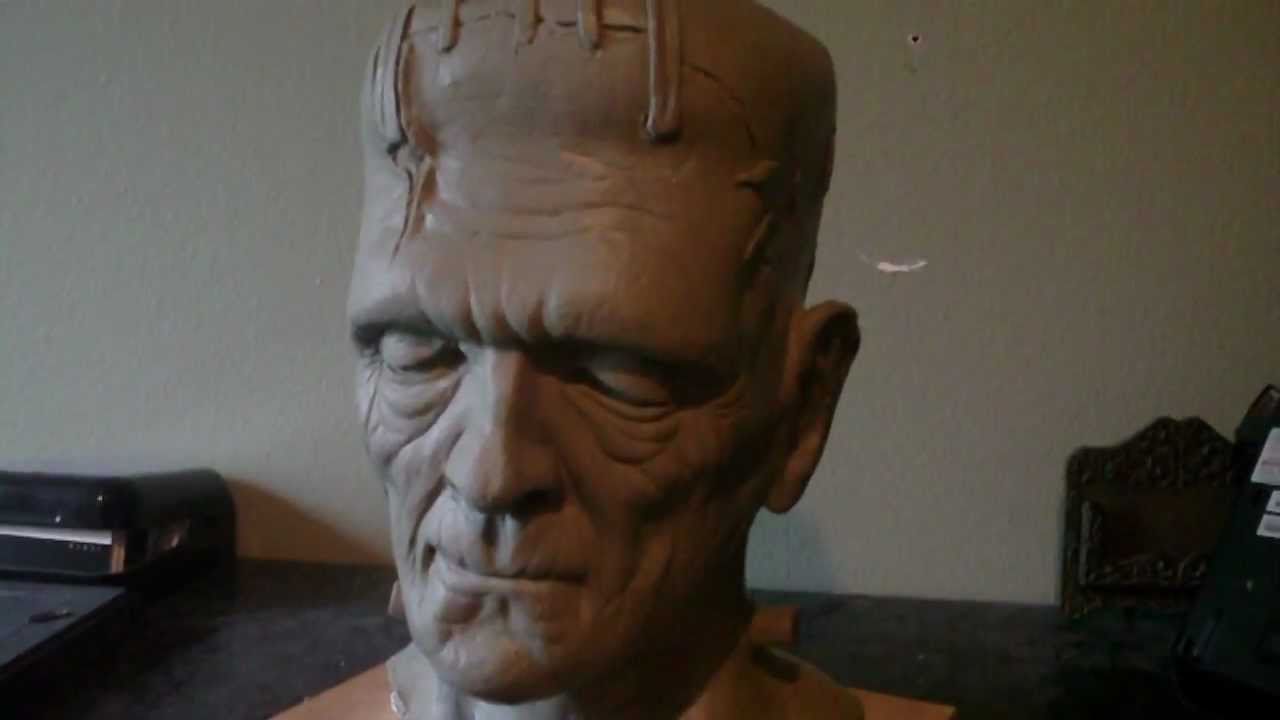 rotocasting a semi-translucent resin head