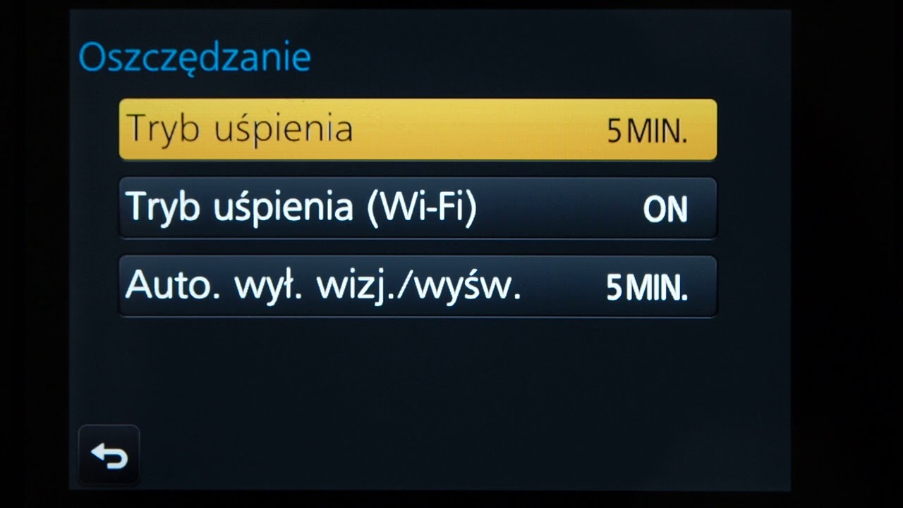 Panasonic Lumix FZ2000 - menu ustawień