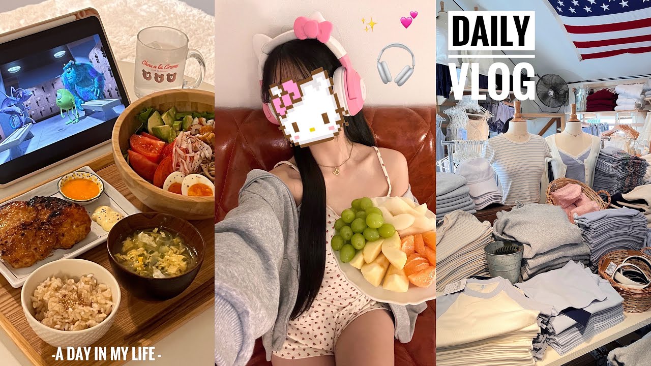 [Vlog] Повседневная жизнь 22-летнего человека, живущего alone✏️Escape от реальности🎧🐈💕
