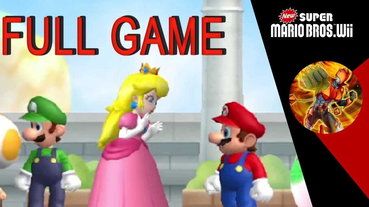 New Super Mario Bros Wii Full Game No Shotcuts (No Commentary)