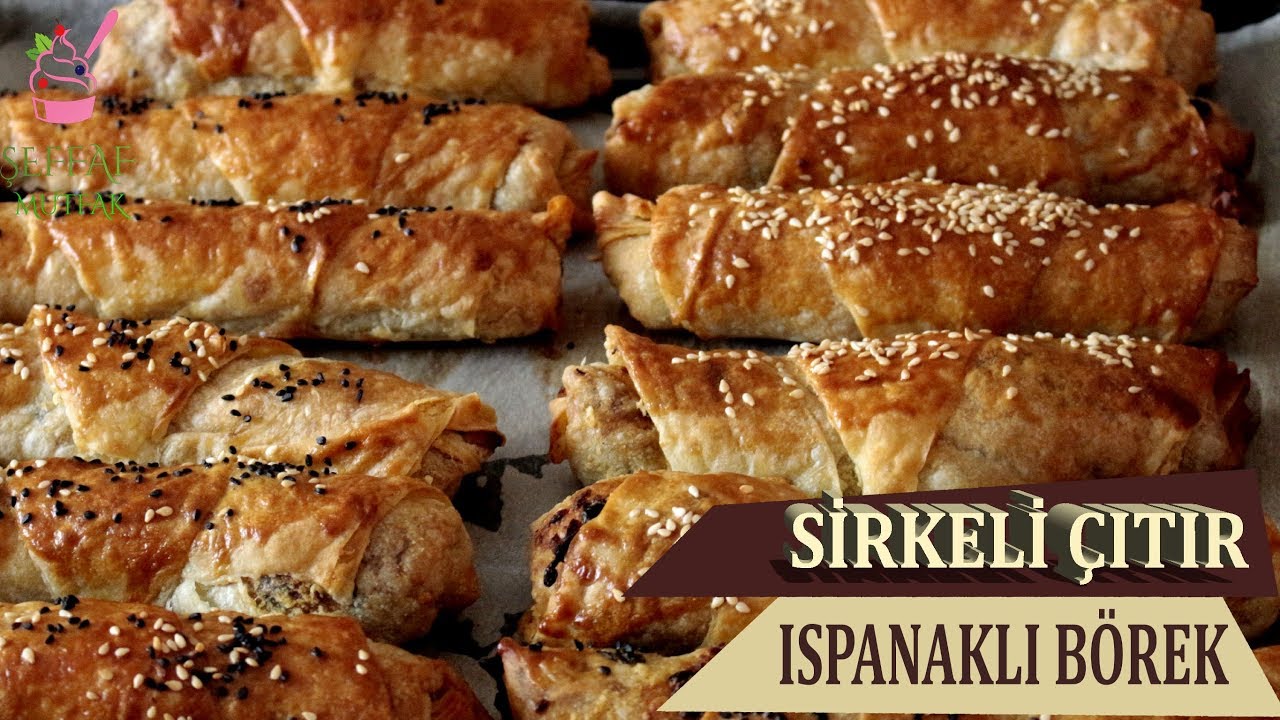 SİRKELİ ÇITIR BÖREK/ISPANAKLI PEYNİRLİ HARÇ İLE/ADETA AĞIZDA ERİYEN İDDİALI BİR TARİFTİR