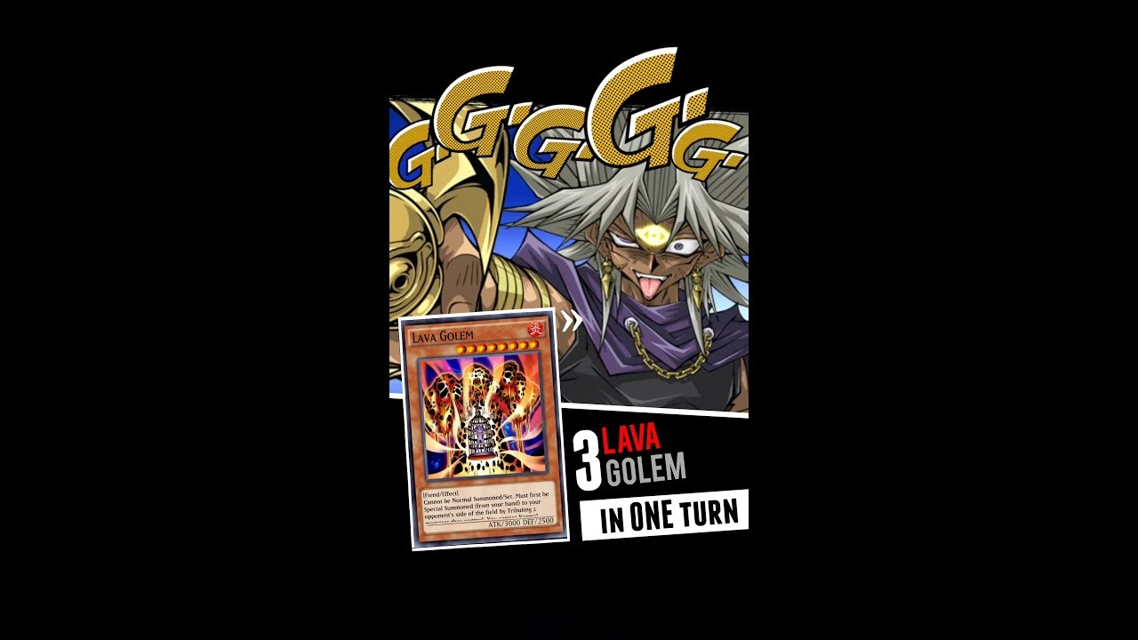Yugioh Duel Links - Yami Marik : I Summon 3 Lava Golem in ONE turn!