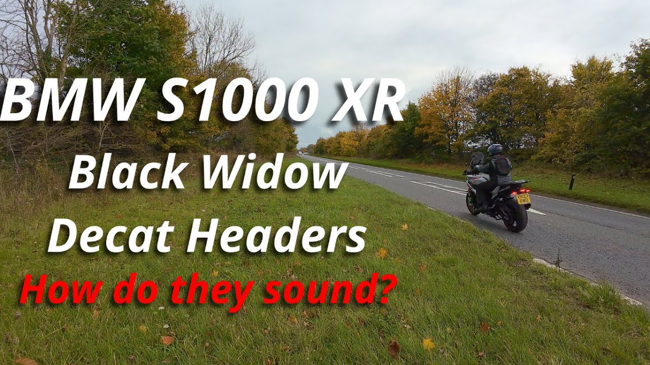 BMW S1000XR • Black Widow Decat exhaust headers