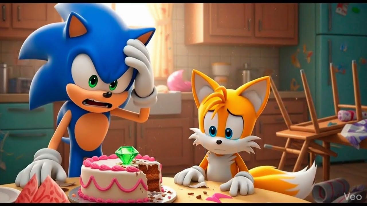 Sonic and the Missing Chaos Emerald Cake#sonic @Sonic-Gang #silverthehedgehog #sonicthehedgehog 