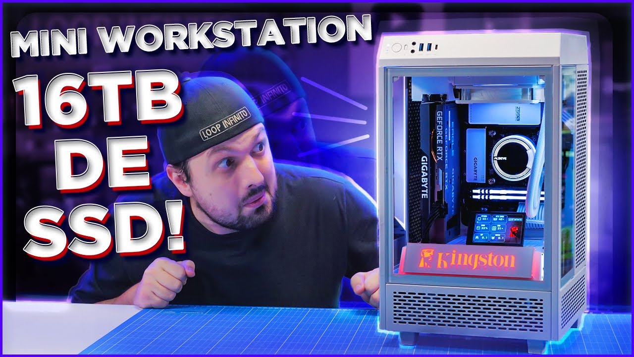 MONTANDO UMA MINI WORKSTATION COM 16TB DE SSD KINGSTON!