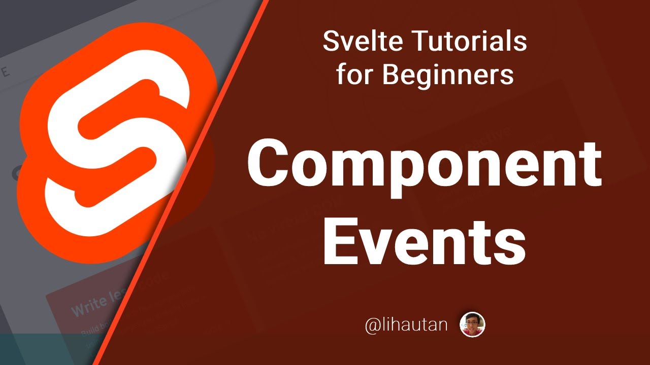 Svelte Tutorial for Beginners - Component Events [1/2]