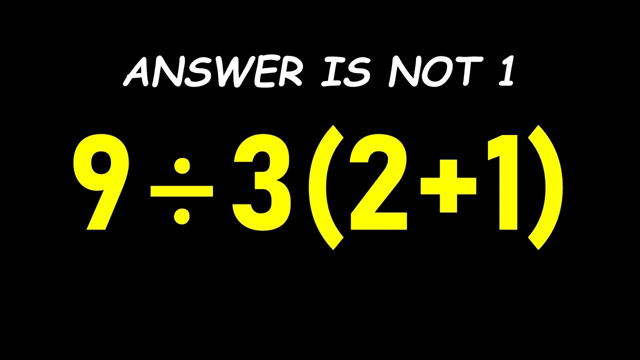 Most People Get This Math Question Wrong!