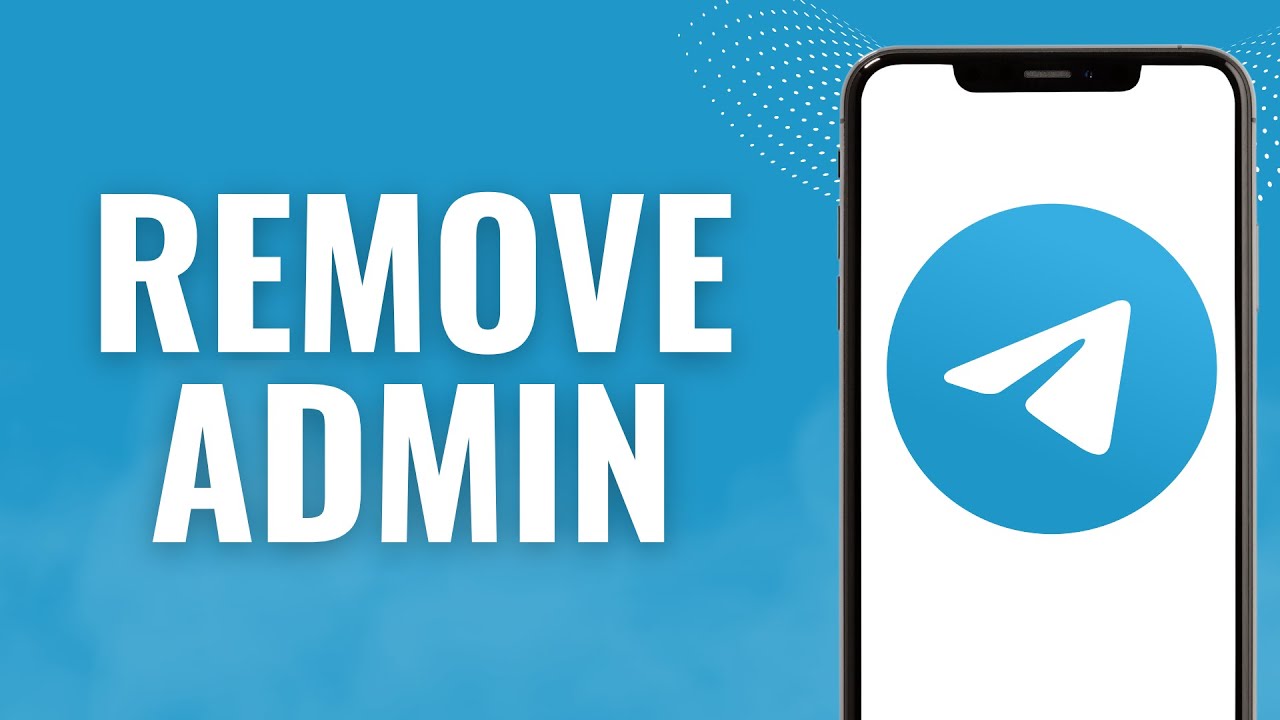 How to remove admin in telegram