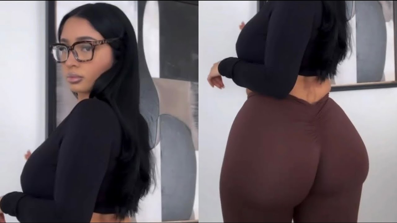 Grwm To Go Shopping & Gym | Коричневые брюки с высокой талией и черная укороченная футболка