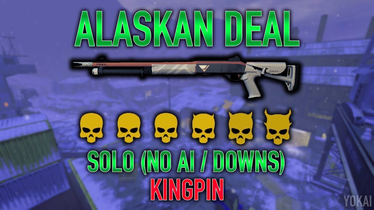 PAYDAY 2 - Alaskan Deal - Death Sentence One Down - Solo No AI & Downs - Kingpin - Rare Spawn Fiesta