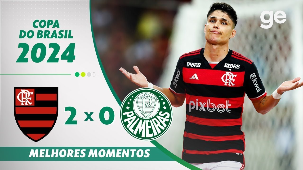 FLAMENGO 2 X 0 PALMEIRAS | MELHORES MOMENTOS| OITAVAS DE FINAL COPA DO BRASIL | ge.globo