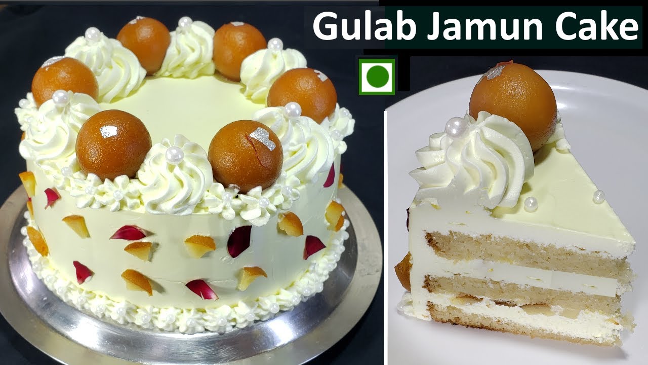 बिना अंडा बिना ओवन बेकरी जैसा सॉफ्ट और स्पंजी गुलाबजामुन केक | Gits Easy Instant Gulabjamun recipe
