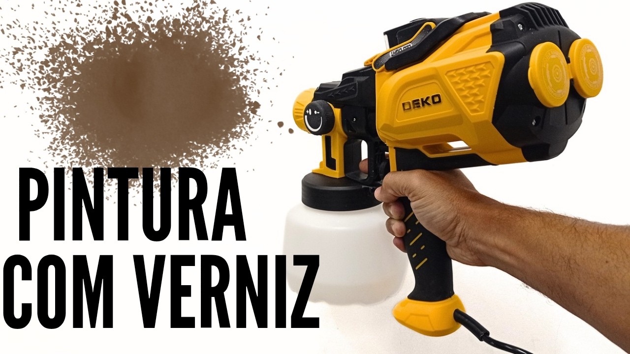 Será que essa Pistola de Pintura Consegue Aplicar Verniz? (TESTE REAL)