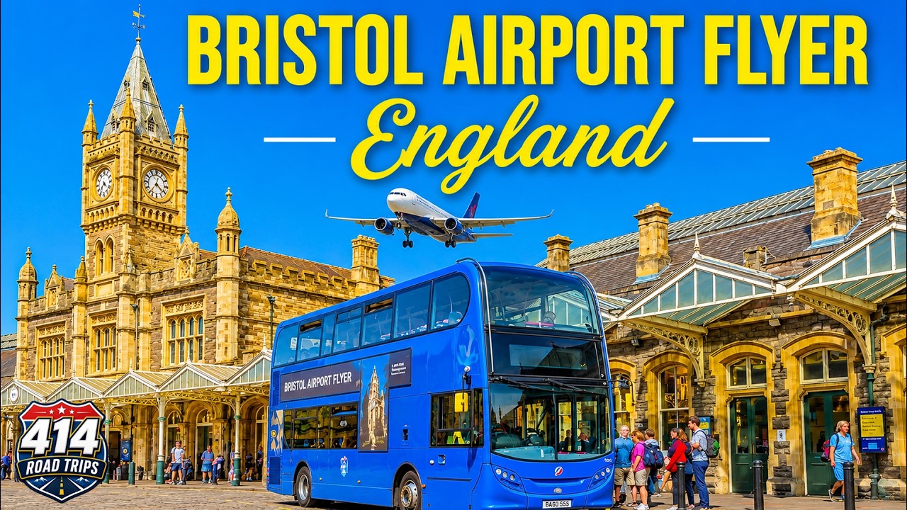 Bristol Airport Flyer to Bristol Temple Meads Station, England