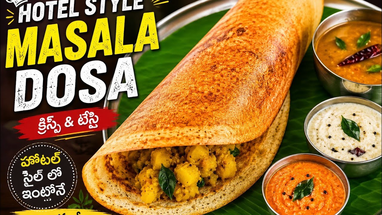 Restaurant style మసాలా దోస #crispy and tasty masaladosa#southIndian masala dosa