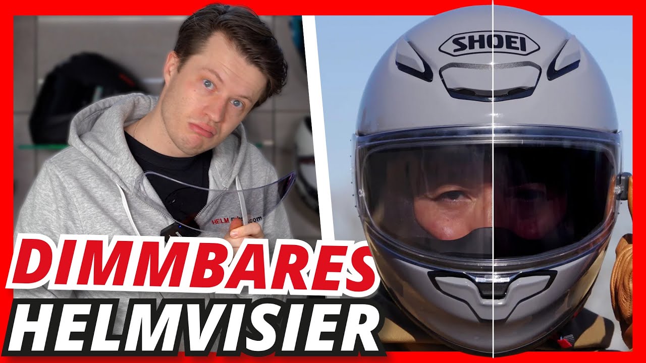 SHOEI BRINGT ELEKTRISCH DIMMBARES HELMVISIER HERAUS ⛑️😎 Top Innovation oder Flop? [Shoei e:DryLens]