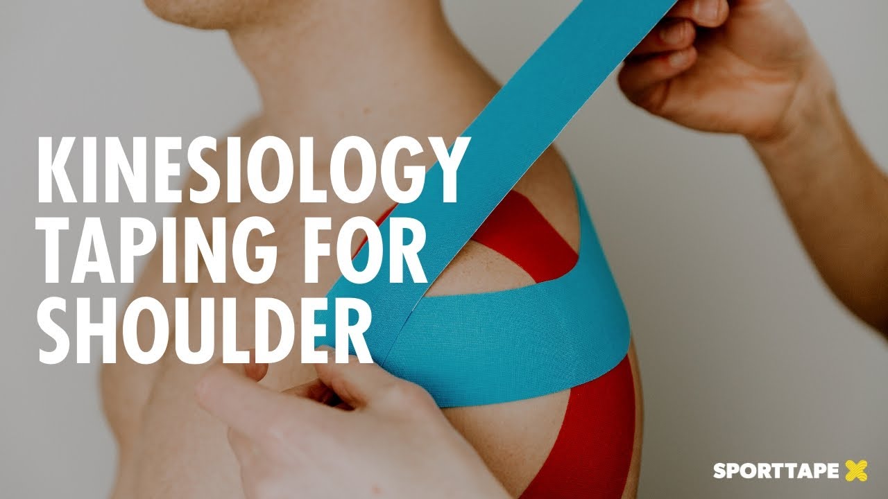 Kinesiology Taping for Shoulder, Rotator Cuff - How To Strap a Shoulder with Kinesiology Tape