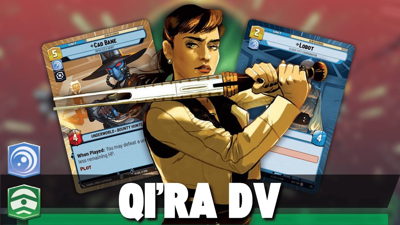 BEST VILLAINY DECK? QI'RA DATA VAULT! - Gameplay / Star Wars Unlimited