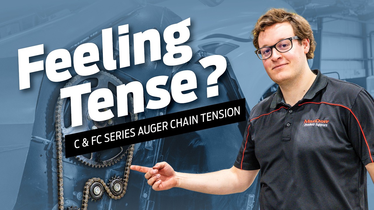 MacDon How To - C & FC Series Corn Headers - Auger Chain Tension