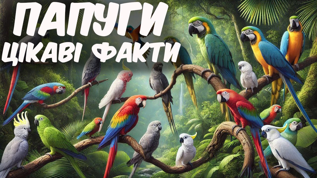 Цікаві факти про папуг. Папуги