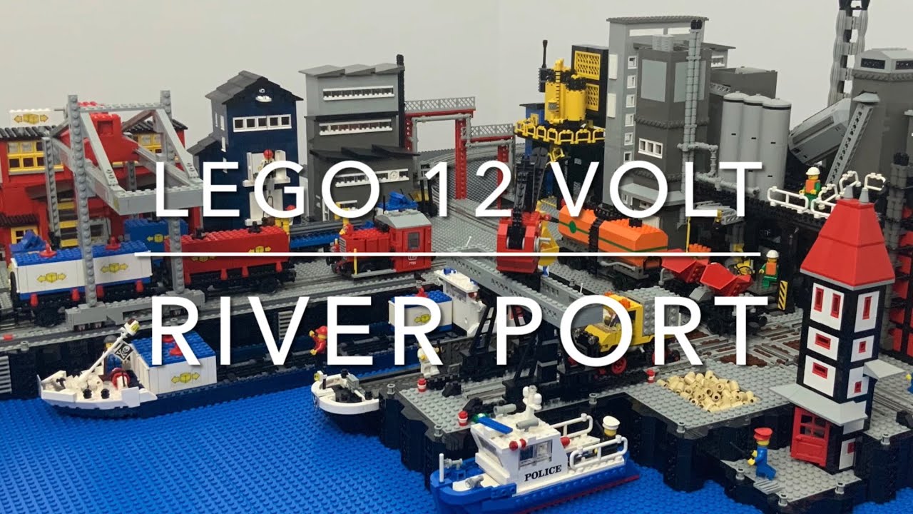 LEGO 12 Volt River Port / Binnenhafen  (MOC – My Own Creation)