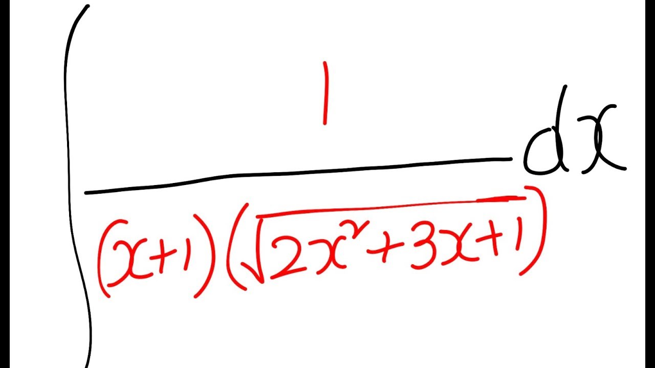 Calculus: Integration- Integral of  1/ ( ( x+1) *  sqrt (2*x^2+ 3x +1) )