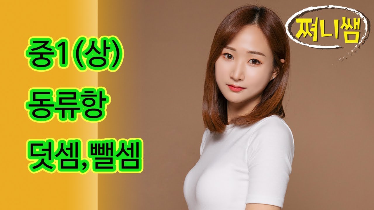 중1(상): 동류항의 덧셈과뺄셈