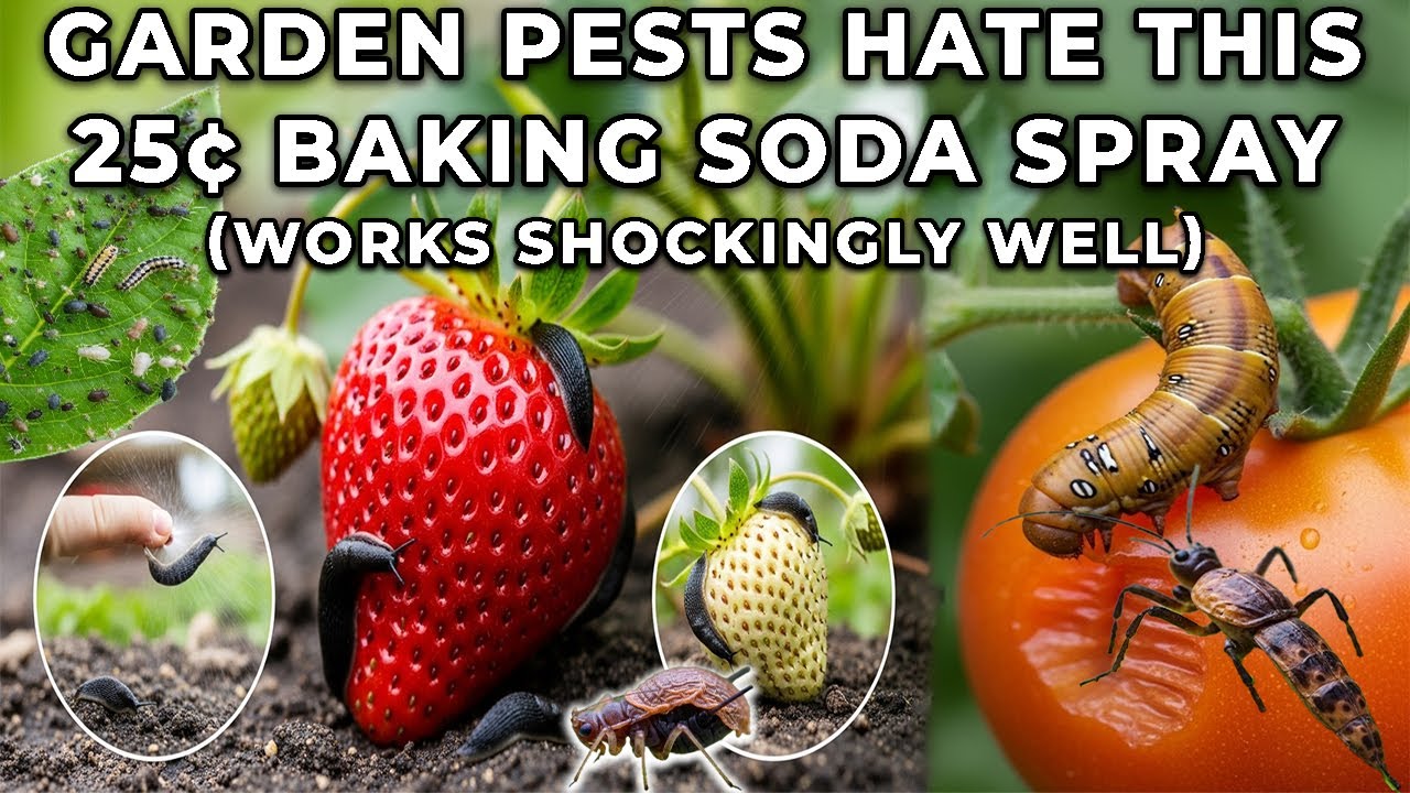 Garden Pests Hate This 25¢ Baking Soda Spray (Works Shockingly Well)