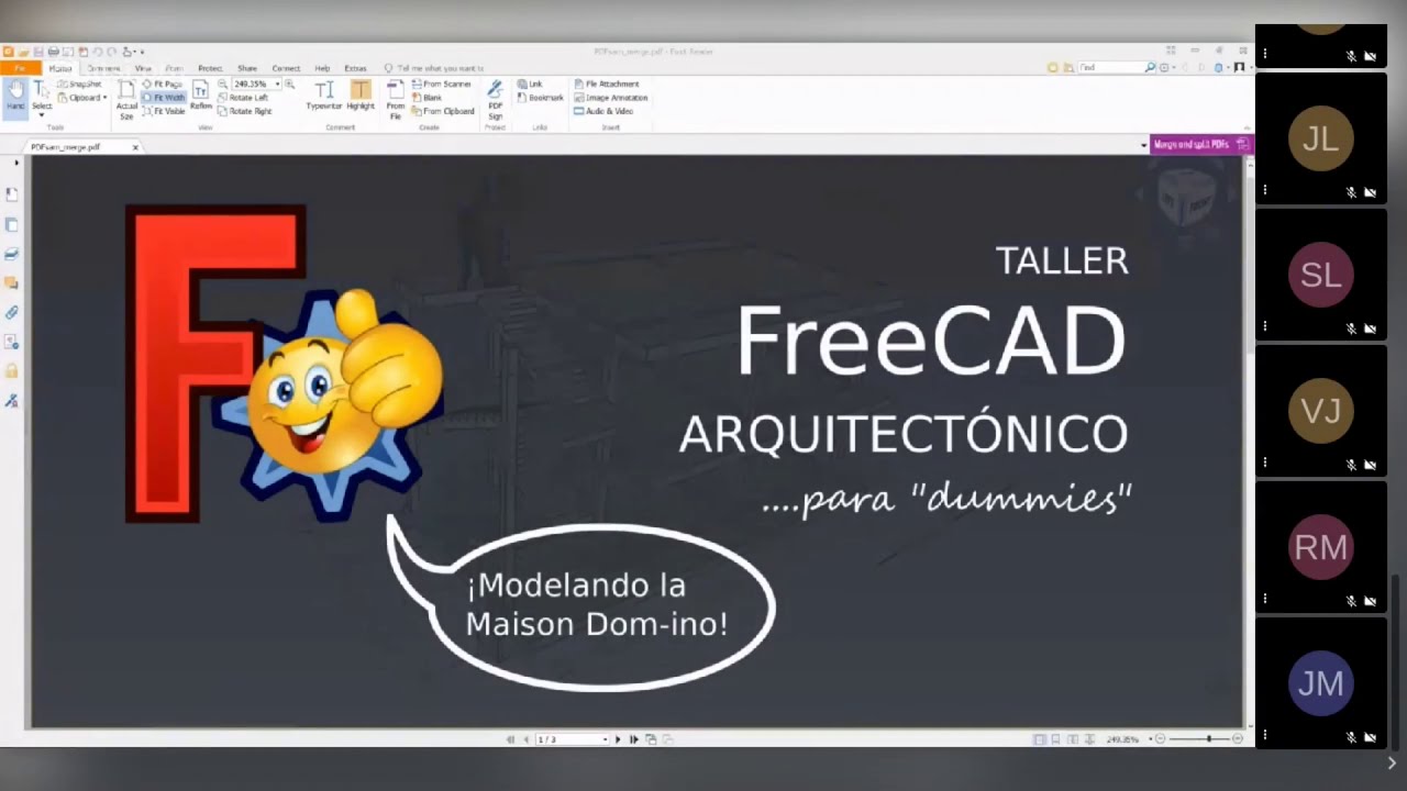 Primer Taller de FreeCAD para Arquitectura