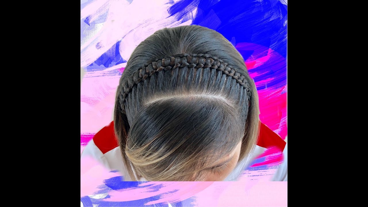 Trenza para cabello corto / Trenza Pasa Cinta en Diadema