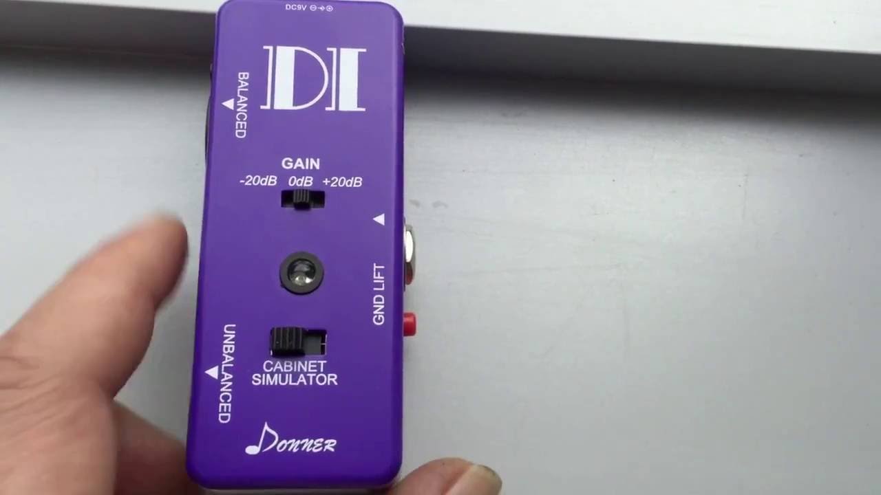 Donner Active DI Box Micro Direct Box Pedal First Look Review