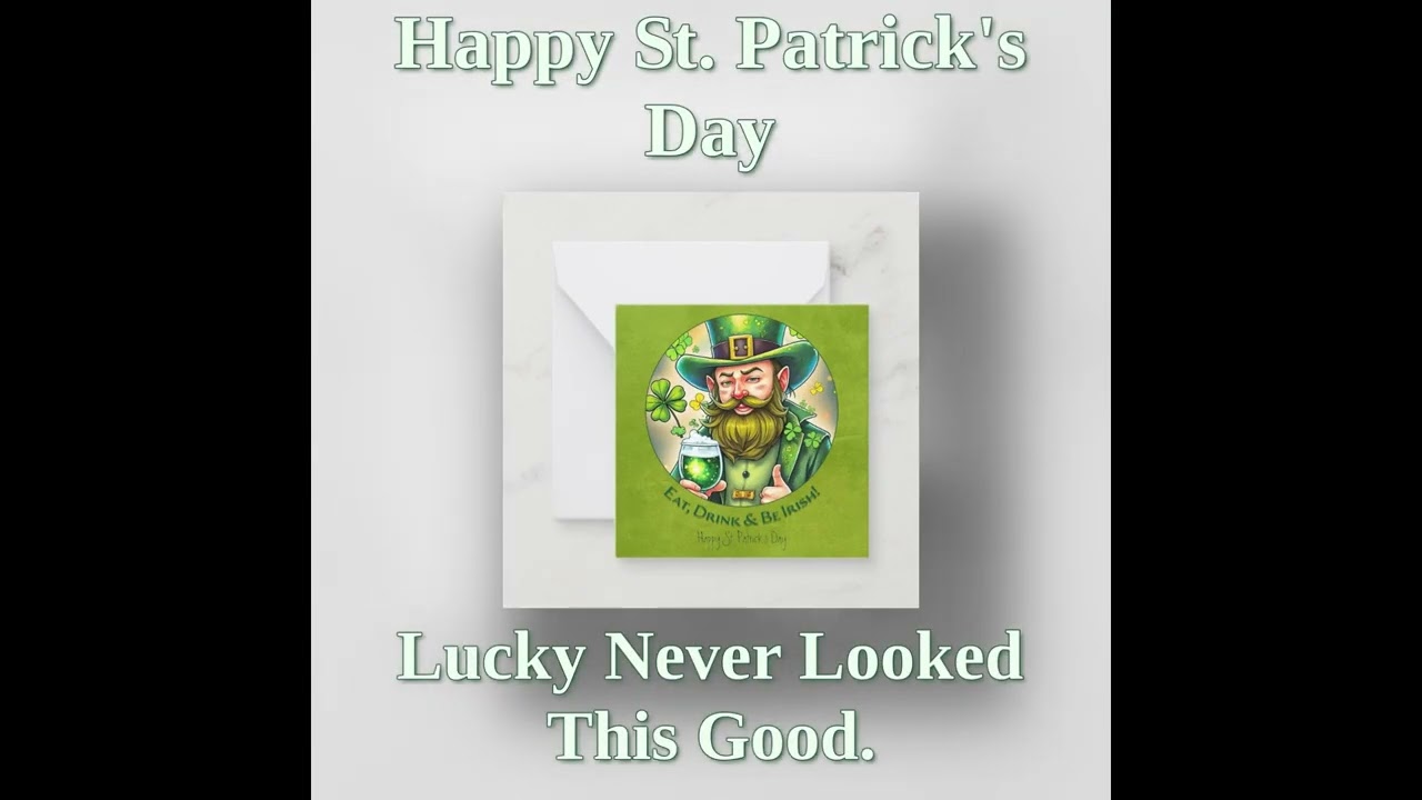 St  Patrick's Day Celebration   a Toast to Happiness Cards