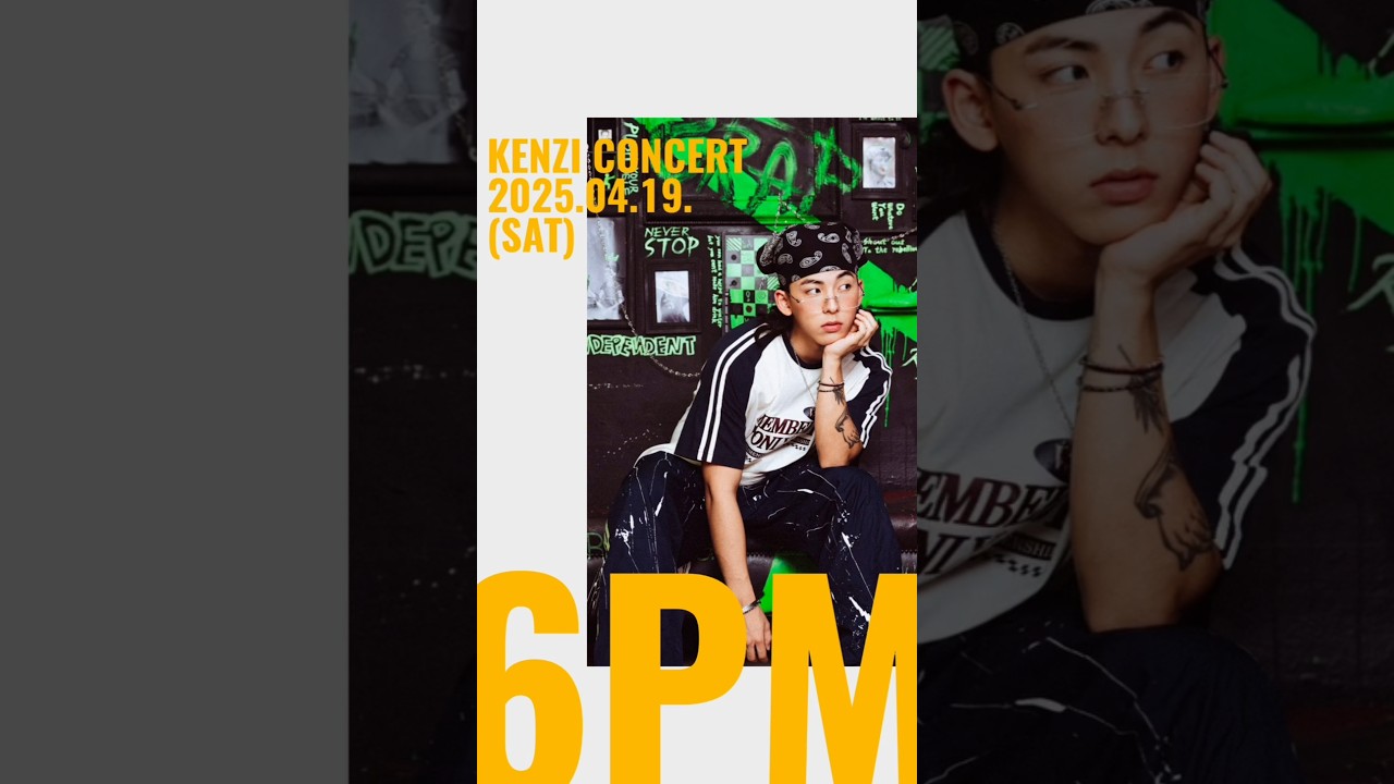#김켄지 단독 콘서트[🔴ON AIR]일시: 2025.04.19. (토요일) 6:00 P.M. ~ 8:00 P.M.장소: 홍대 스페이스 브릭 @Kenzizone